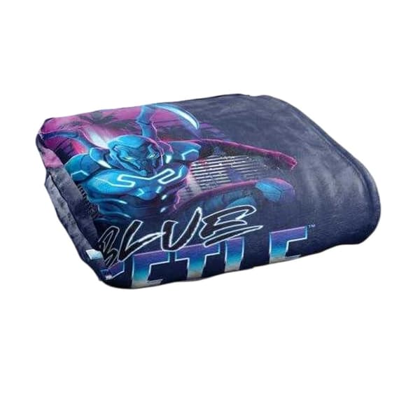 Blue Beetle City Protector Soft Touch Blanket