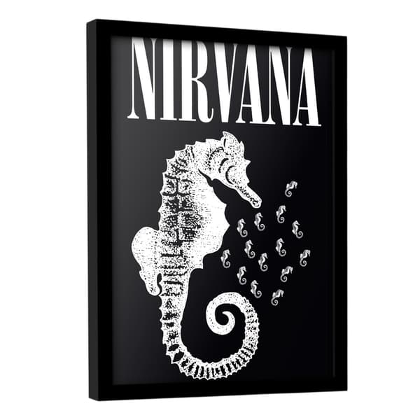Nirvana Sjöhäst Inramad Affisch
