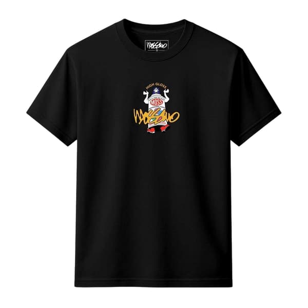 Mossimo Herr T-shirt med högglansigt grafiskt tryck