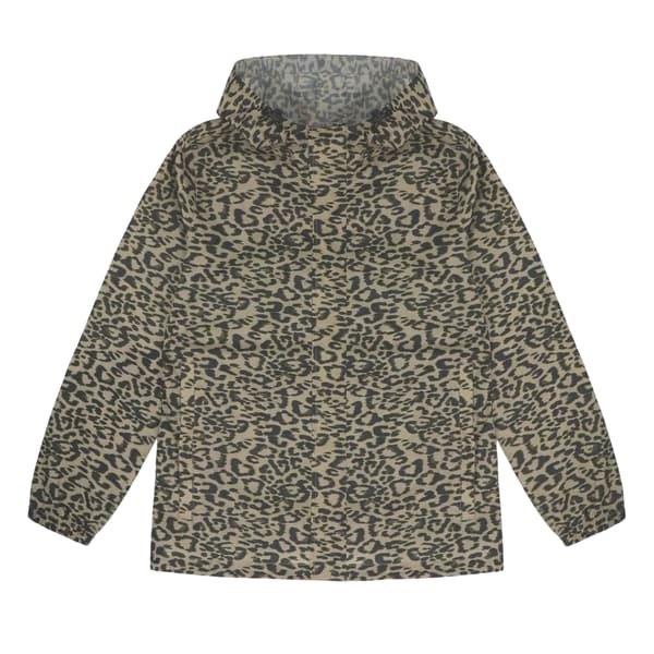 Gelert Dam Leopardmönstrad Packbar Jacka med Huva