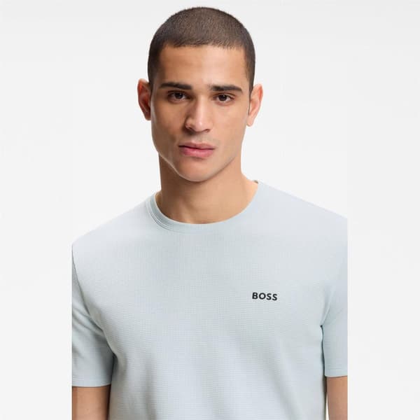 Boss Mens Waffle Knit Structured Pyjama Top