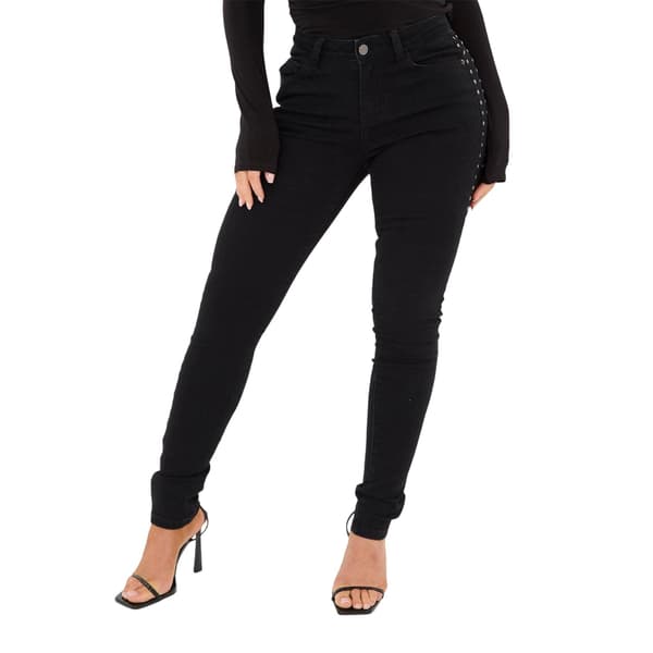 I Saw It First Womens/Ladies Denim Side Stud Jeans