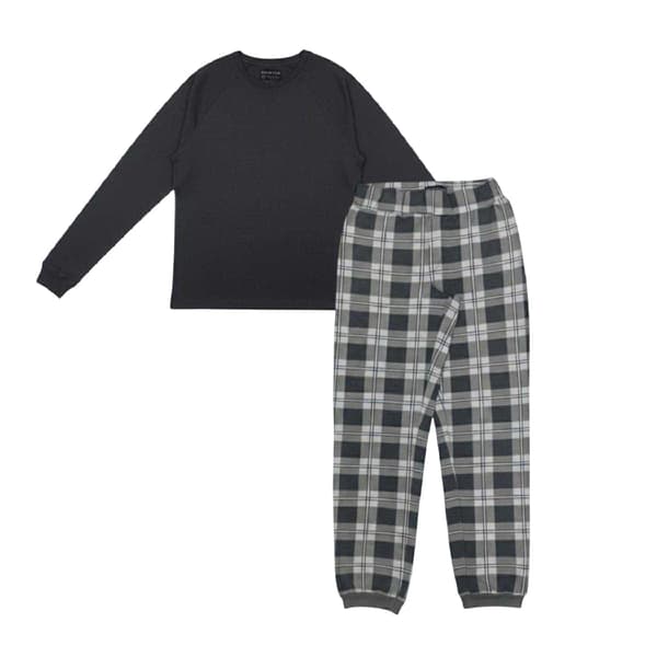 Howick Pyjamas för män, rutigt, långärmat set