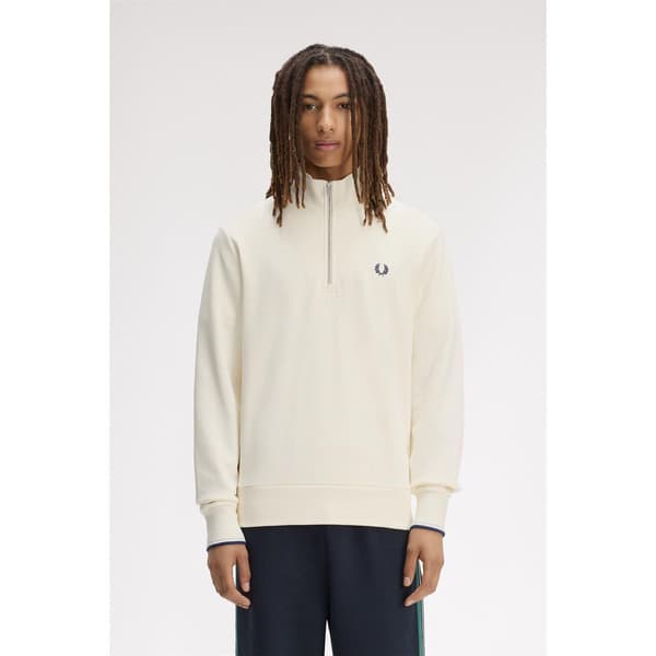 Fred Perry Herr Logo Half Zip Tröja
