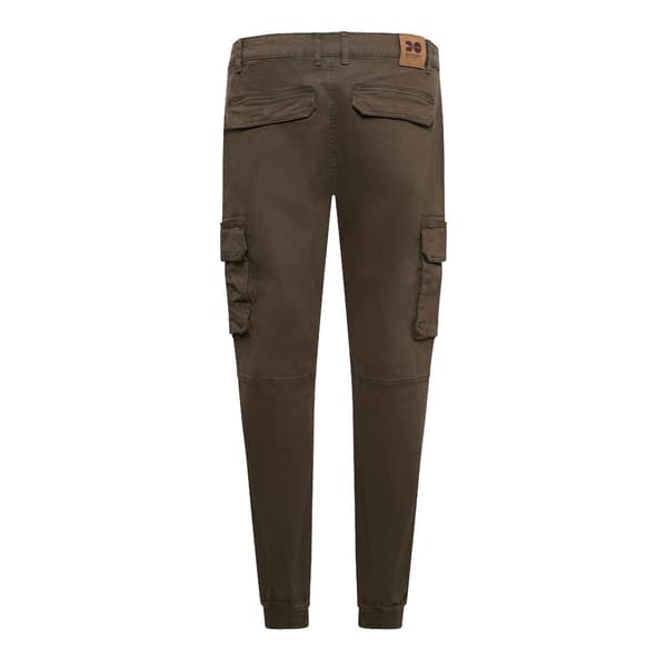 Crosshatch Mens Frentons Leather Patch Cargo Trousers