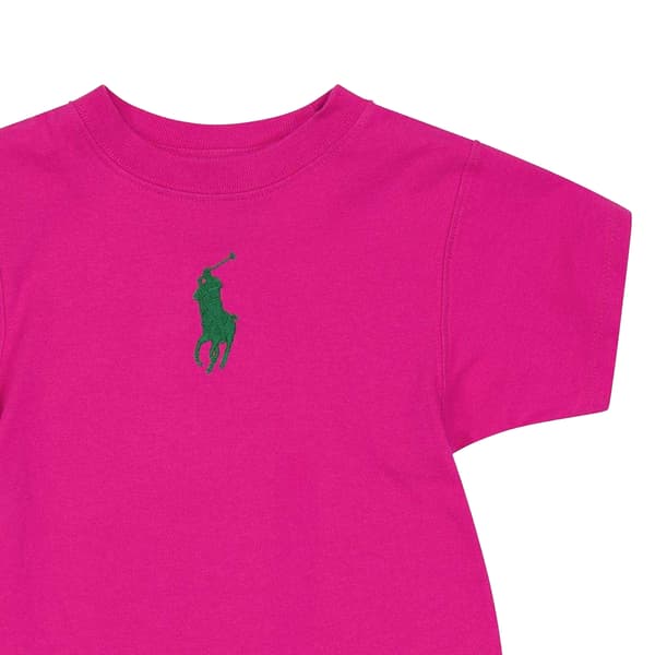 Ralph Lauren Flickor Broderad Logotyp Croppad T-shirt