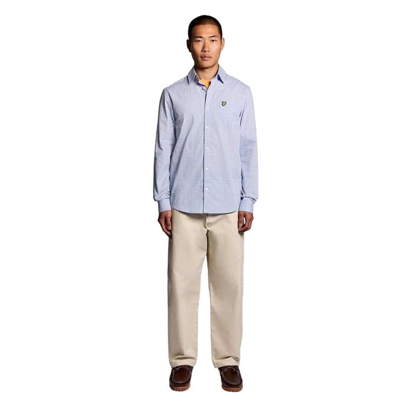 Lyle & Scott Mens Micro Checked Woven Shirt