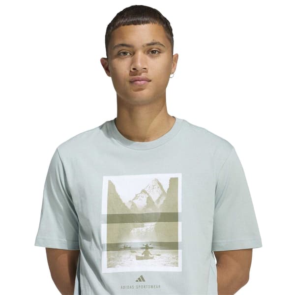 Adidas T-shirt med grafisk logotyp för män