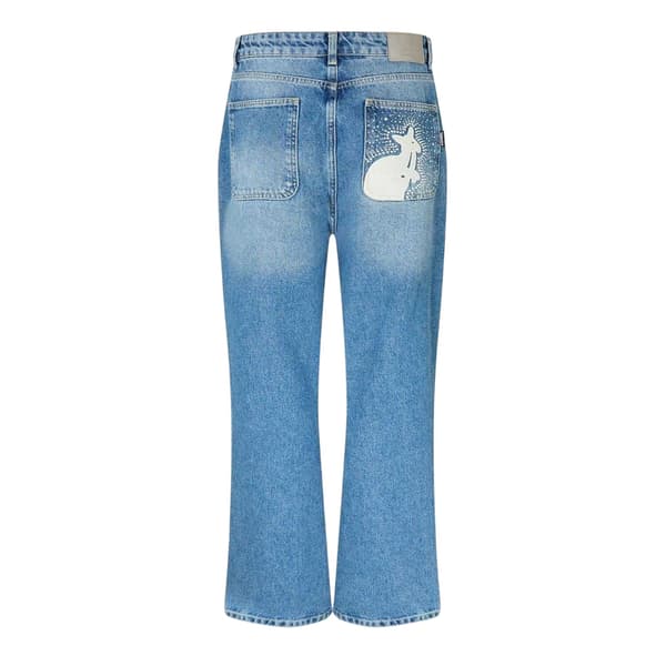 Kangol Dam/Dam Denim Patch Boyfriend Jeans
