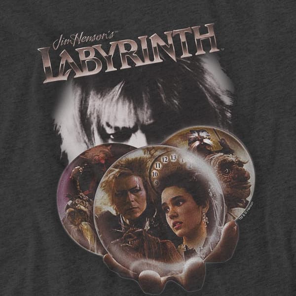 Labyrinth Unisex Aikuisten Globe Heather T-paita