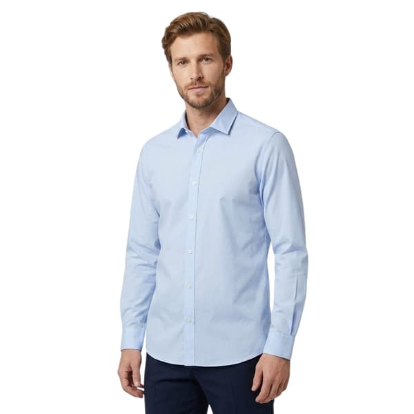 Lambretta Mens Regular Long-Sleeved Formal Shirt