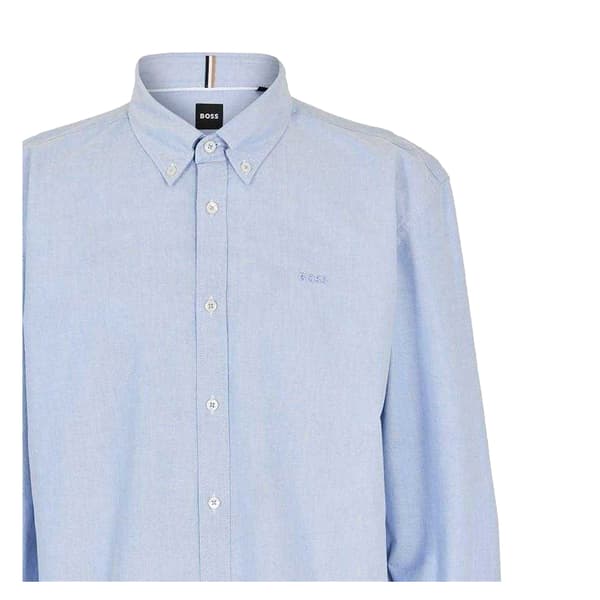 Boss Mens Plain Long-Sleeved Shirt