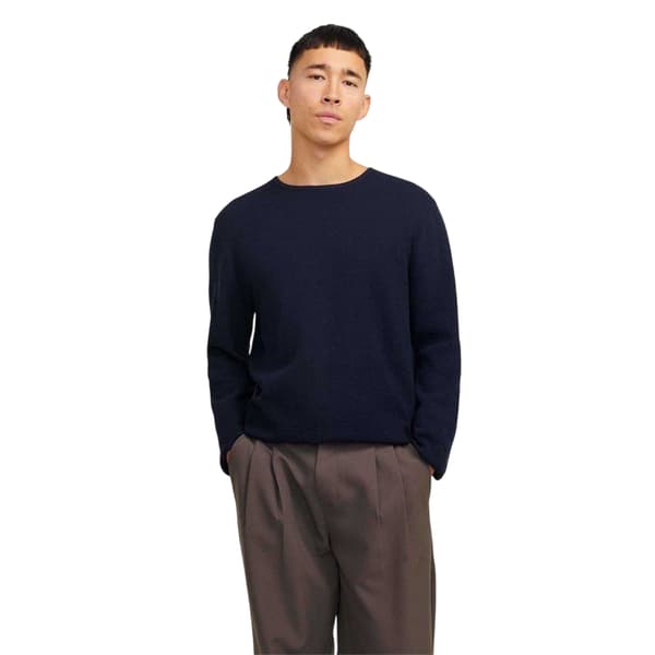 Jack And Jones Mens Flat Knit Crew Neck Pullover