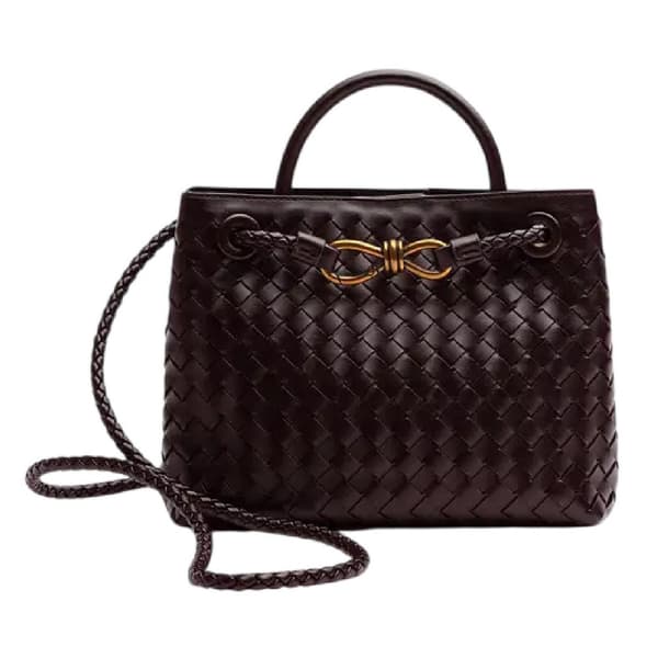 Where's That From Woven Leather Tote Bag