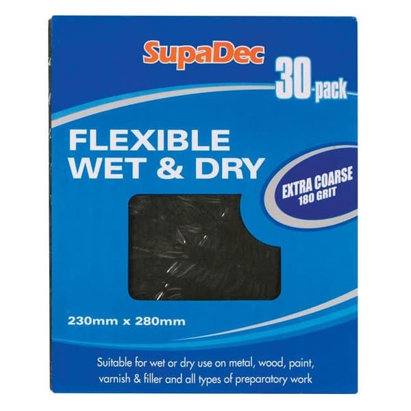 SupaDec Sandpaper (Pack of 30)