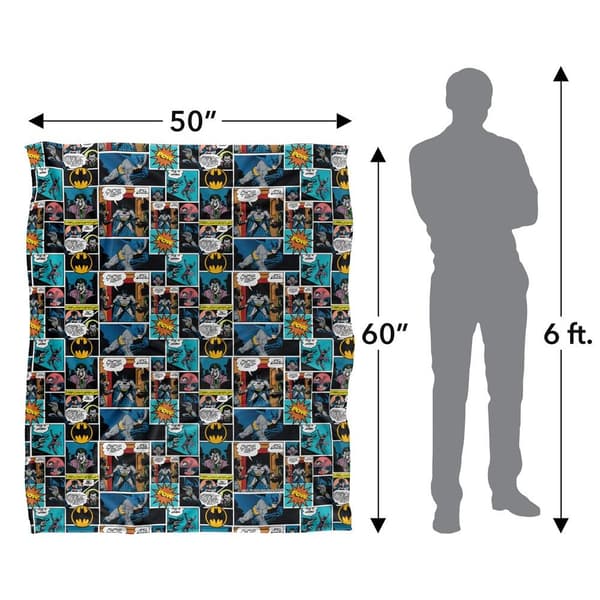 Batman Comic Collage Blanket