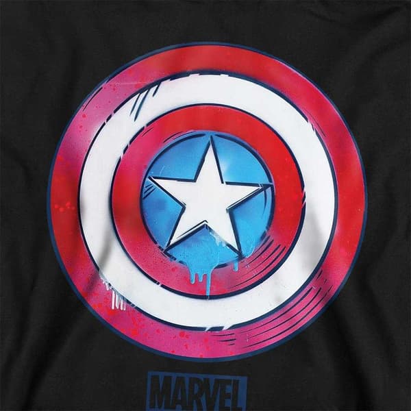 Captain America Childrens/Kids Drip Shield Pull Over Hoodie