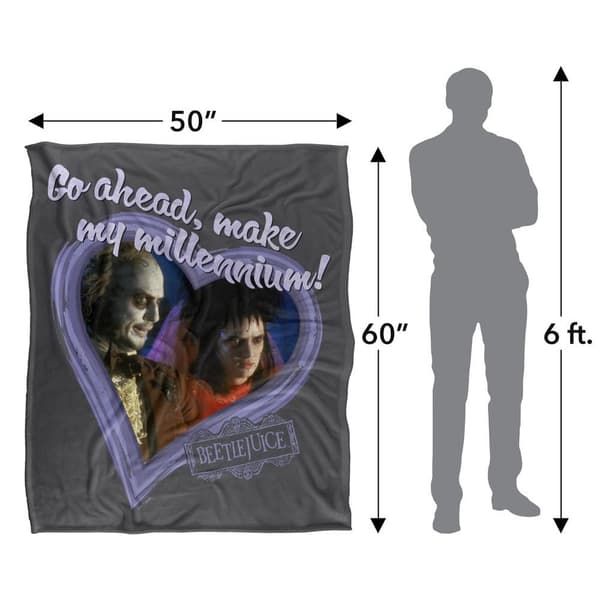 Beetlejuice Make My Millennium Valentine Blanket