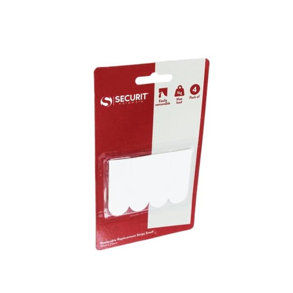 Securit Removable Replacement Strips (Pack of 4)