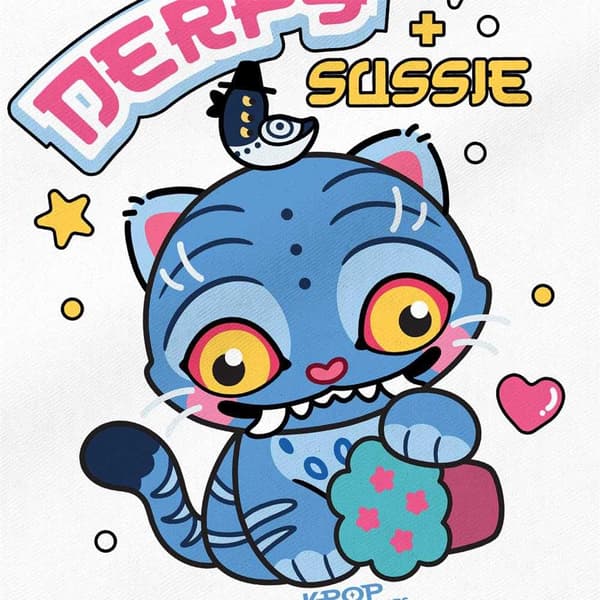 K-Pop Demon Hunters Chibi Derpy & Sussie Reusable Tote Bag