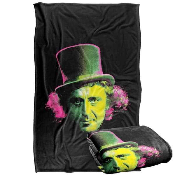Willy Wonka & The Chocolate Factory Face Soft Touch Blanket