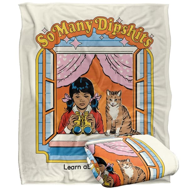 Steven Rhodes So Many Dipshits Soft Touch Blanket