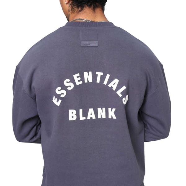 Blank Essentials Herr Tröja med Rund Hals