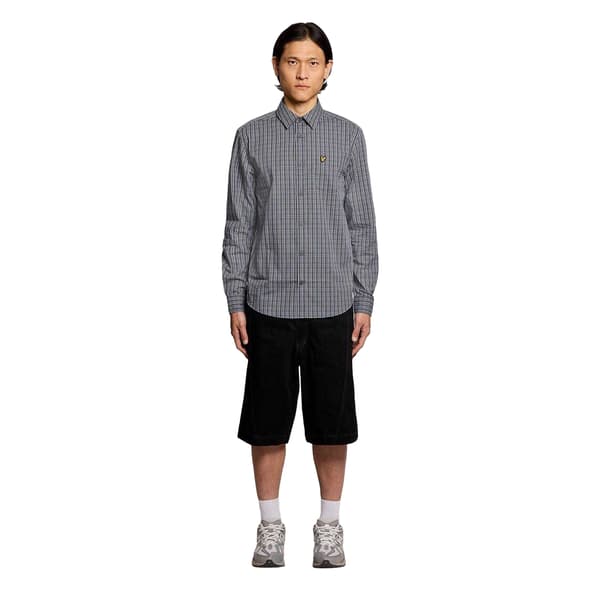 Lyle & Scott Mens Micro Checked Woven Shirt