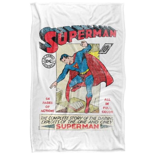 Superman Old School Flight Soft Touch Blanket