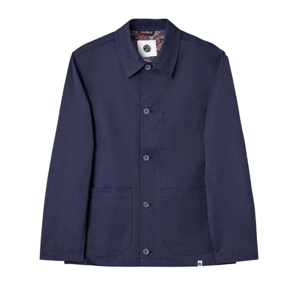 Pretty Green Mens Patterned Front Pocket Overshirt