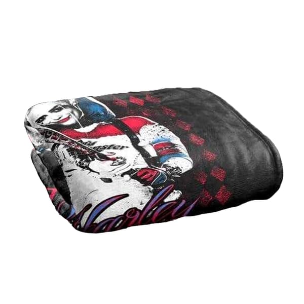Suicide Squad Harley Quinn Bat Blanket