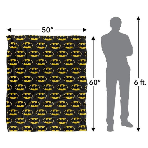 Batman All Over Logo Blanket
