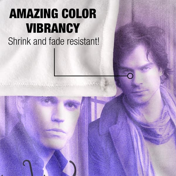 Vampire Diaries Deep Purple Blanket