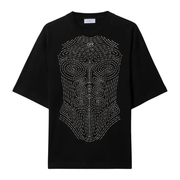 Off White Mens Stitched Regular T-Shirt