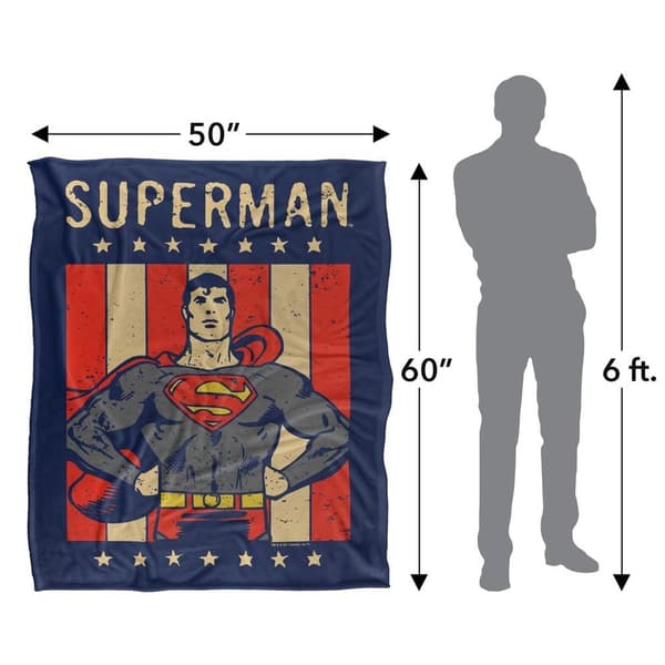 Superman Liberty Soft Touch Blanket