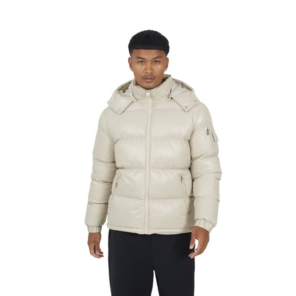 Brave Soul Herr Nylon Vadderad Jacka med Hög Krage