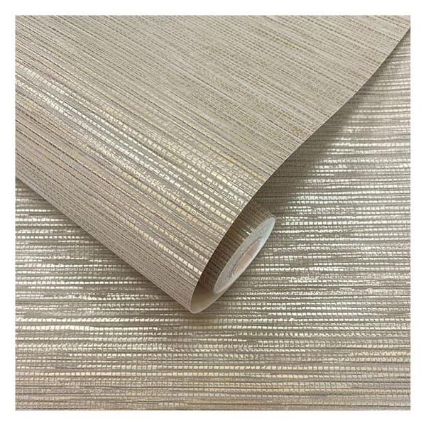 Holden Décor Grasscloth Metallic Textured Wallpaper