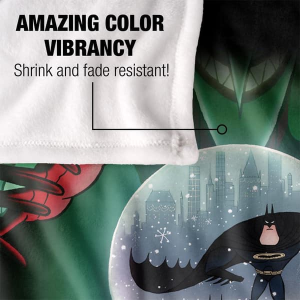 Merry Little Batman Snow Globe Soft Touch Blanket