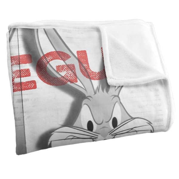 Looney Tunes Bugs Bunny Wise Guy Soft Touch Blanket