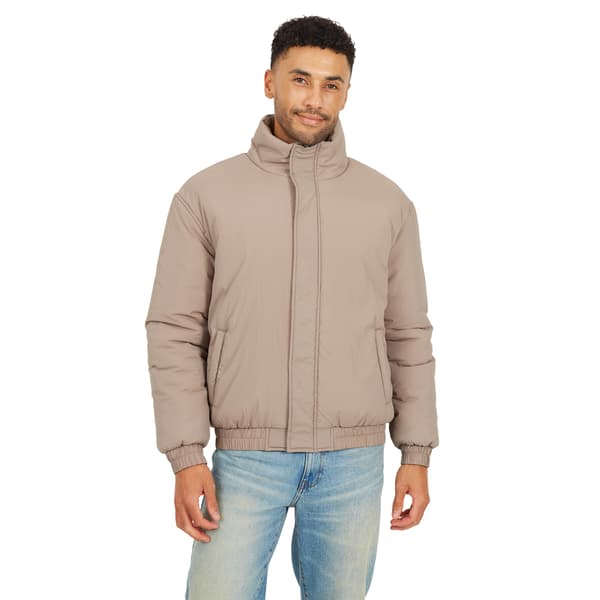 Brave Soul Mens Padded Oversized Bomber Jacket