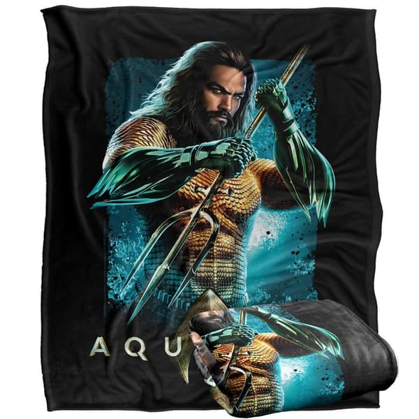 Aquaman Trident Soft Touch Blanket