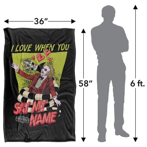 Beetlejuice Say My Name Soft Touch Blanket