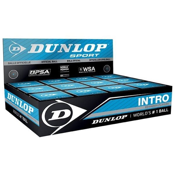 Dunlop Intro Squashbollar (12-pack)