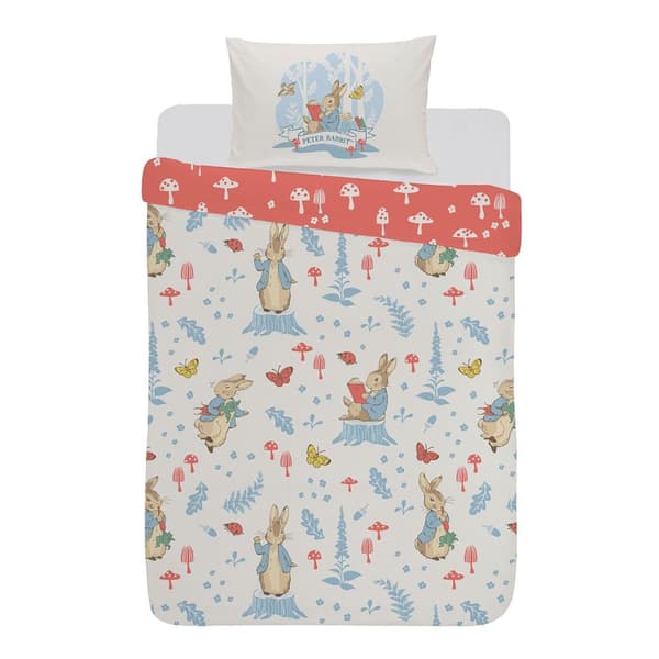 Peter Rabbit Forest Life Vändbart Påslakanset
