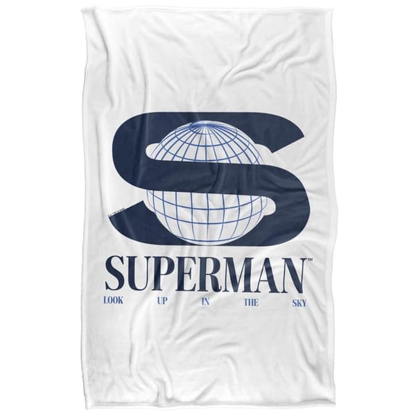 Superman 2025 S World Logo Blanket