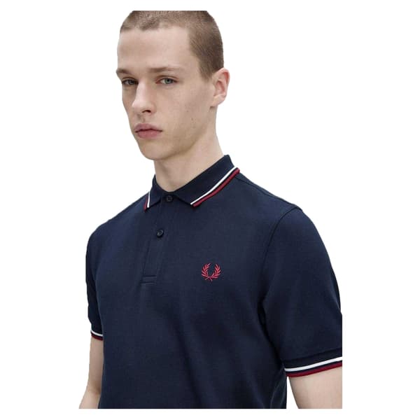 Fred Perry Långärmad Pikétröja för Herr