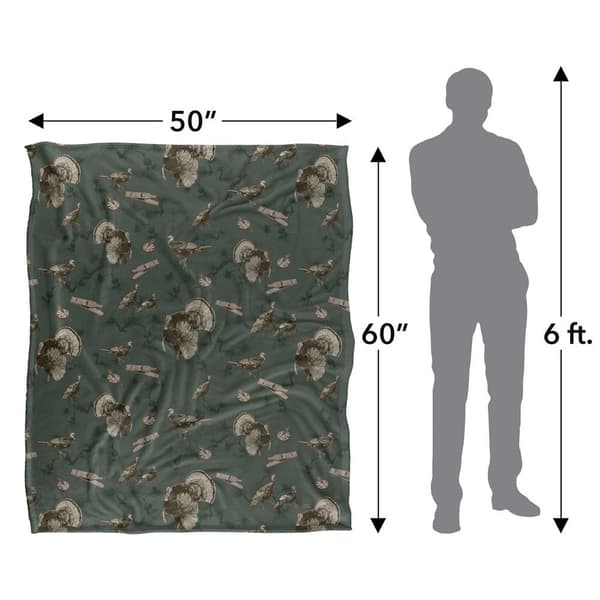 JQ Licensing Silky Turkey Supersoft Blanket