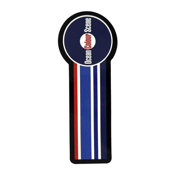 Ocean Colour Scene Stripes Circle Logo Sticker