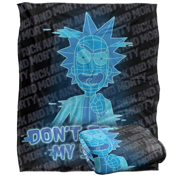 Rick And Morty Don´t Touch My Stuff Blanket