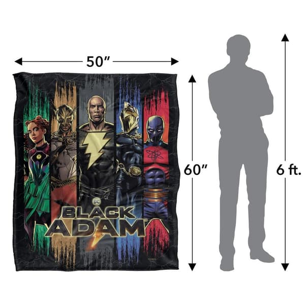Black Adam Character Slices Blanket